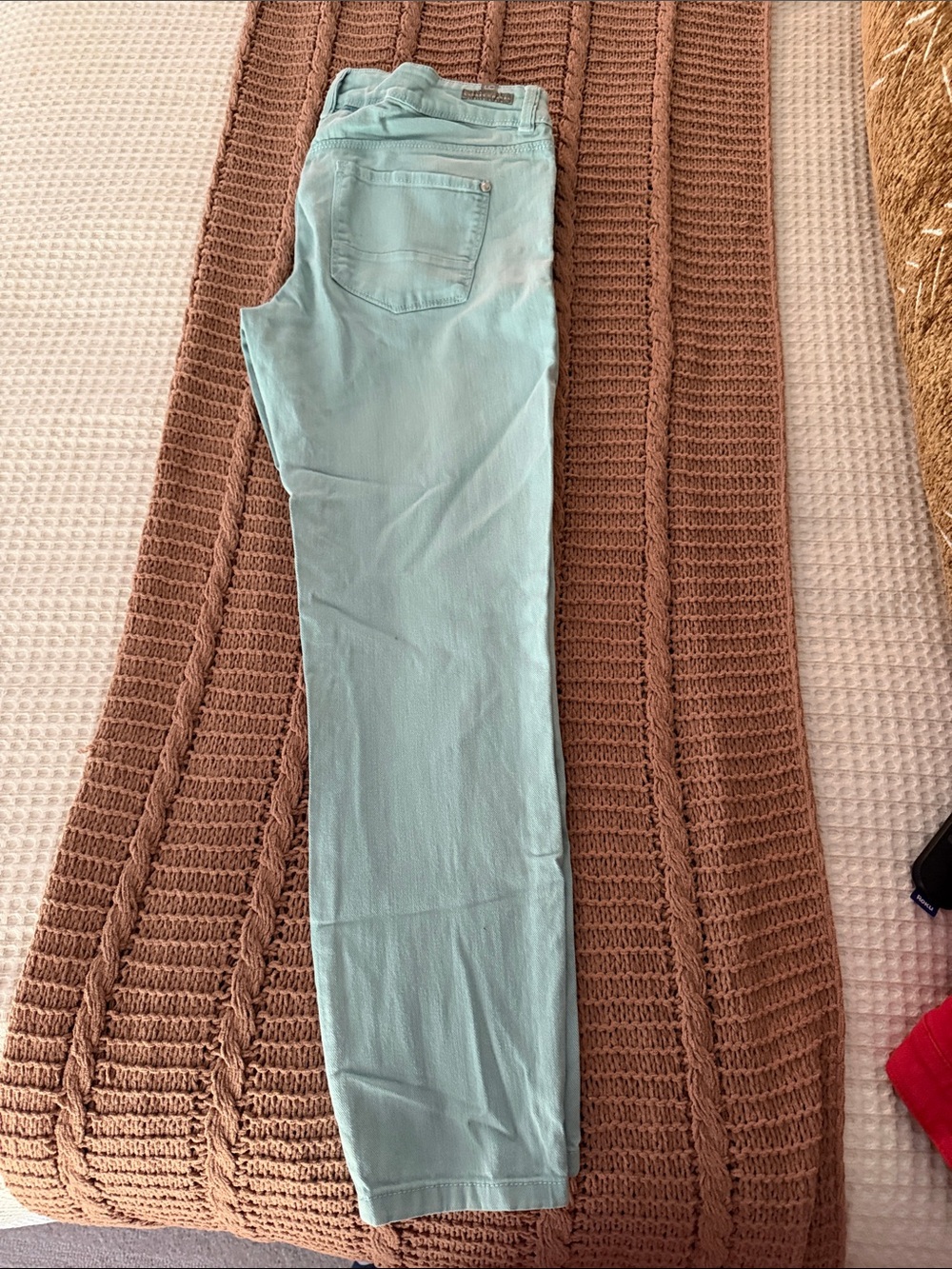 LC Lauren Conrad Mint Green Straight Leg Jeans